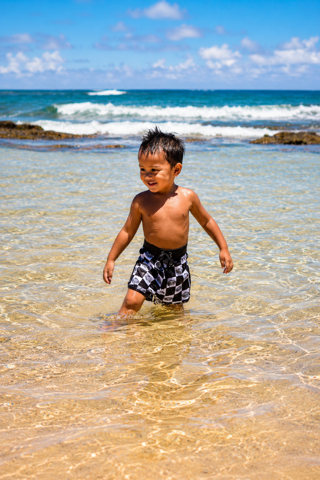 Checkered ʻOpihi Shorts