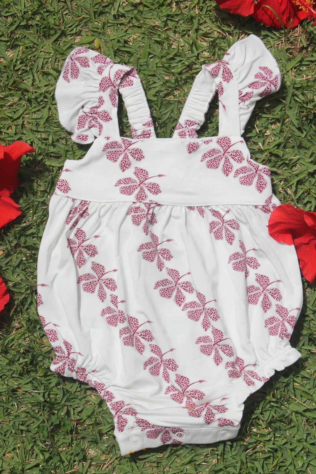 Retro Hibiscus Romper