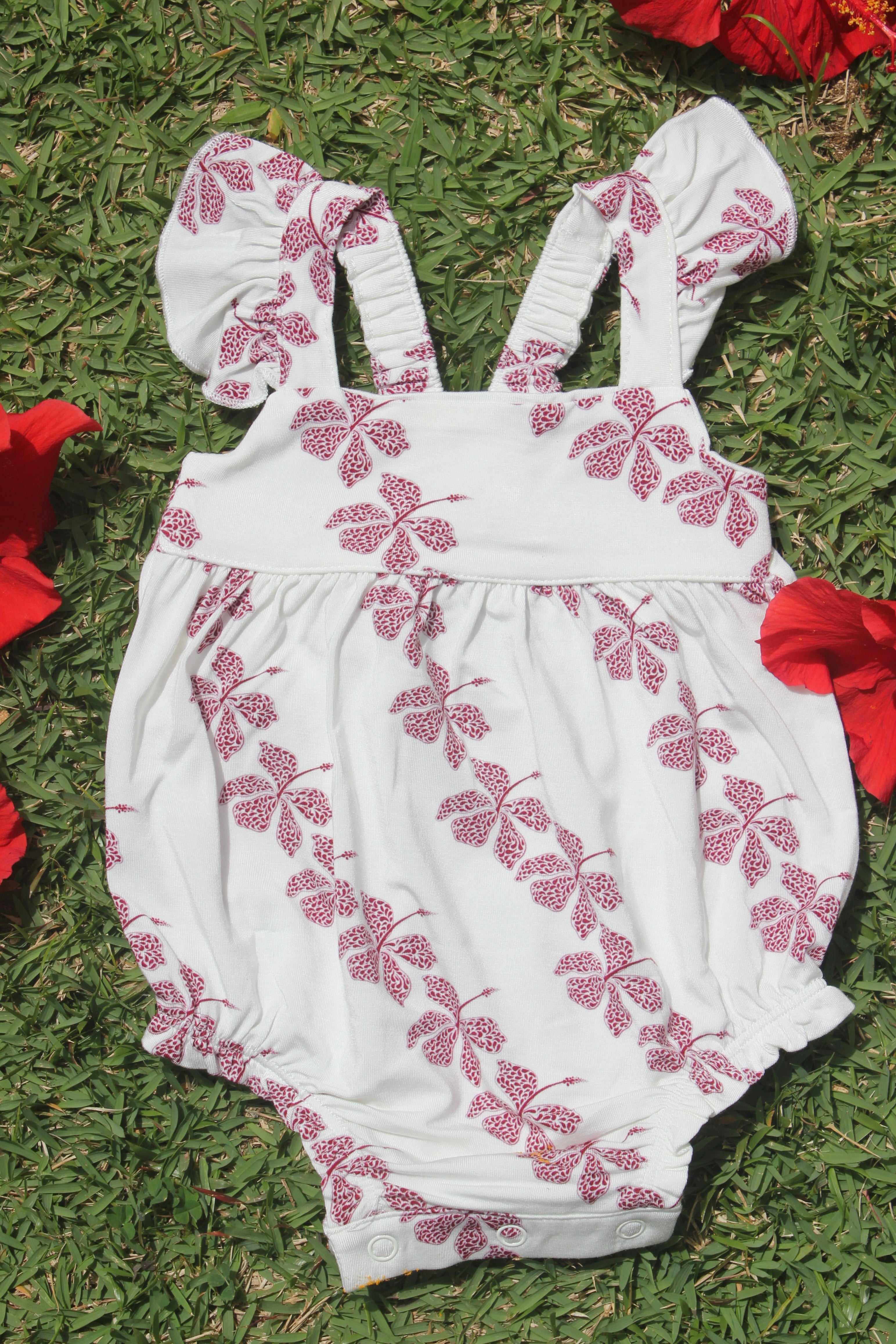Retro Hibiscus Romper